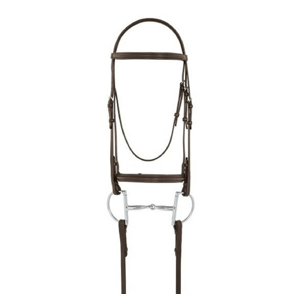 Camelot Plain Raised Padded Bridle Cob