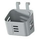thumbnail image 5 of Organizador de cesta colgante de plástico reutilizable con gancho para ducha para baño y dormitorio gris, 5 of 9