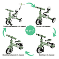 thumbnail image 2 of Triciclo Evolutivo The Baby Shop  4 en 1 Bicicleta de Equilibrio y Balance Verde -, 2 of 7
