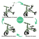 thumbnail image 2 of Triciclo Evolutivo The Baby Shop  4 en 1 Bicicleta de Equilibrio y Balance Verde -, 2 of 7