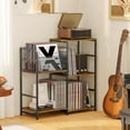 thumbnail image 4 of Record Player Stand, Turntable Stand with Vinyl Storage Holds up to 300+ Albums, Storage Cabinet for Vinyl Records, Record Player Table for Living Room, 4 of 7