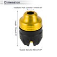 thumbnail image 4 of 14mm Motorcycle Slider Frame Aluminum Alloy Plastic Wheel Fairing Protection Crash Pad Protector Guard 50mm 70mm Gold Tone 2 Pcs, 4 of 7