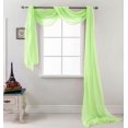 thumbnail image 1 of RT Designers Collection Celine Foulard Rideau Transparente 54 x 216 Po, Vert Néon, 1 of 2