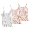 thumbnail image 1 of Timegard Womens Tank Tops with Built in Bras Scoop Neck Adjustable Spaghetti Strap Comfy Bottom Camis, 1 of 6