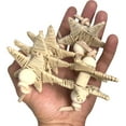 thumbnail image 3 of 3536 Leather Chew Stars - Handmade Chewable Leather & Rattan Bird Foot Toys, 3 of 6