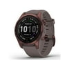 Garmin fenix 7S Sapphire Solar 42mm GPS Smartwatch, Dark Bronze TT/Shale Gray