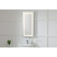 thumbnail image 4 of Helios 18in x 36in Hardwired LED mirror with touch sensor and color changing temperature 3000K/4200K/6400K, 4 of 5
