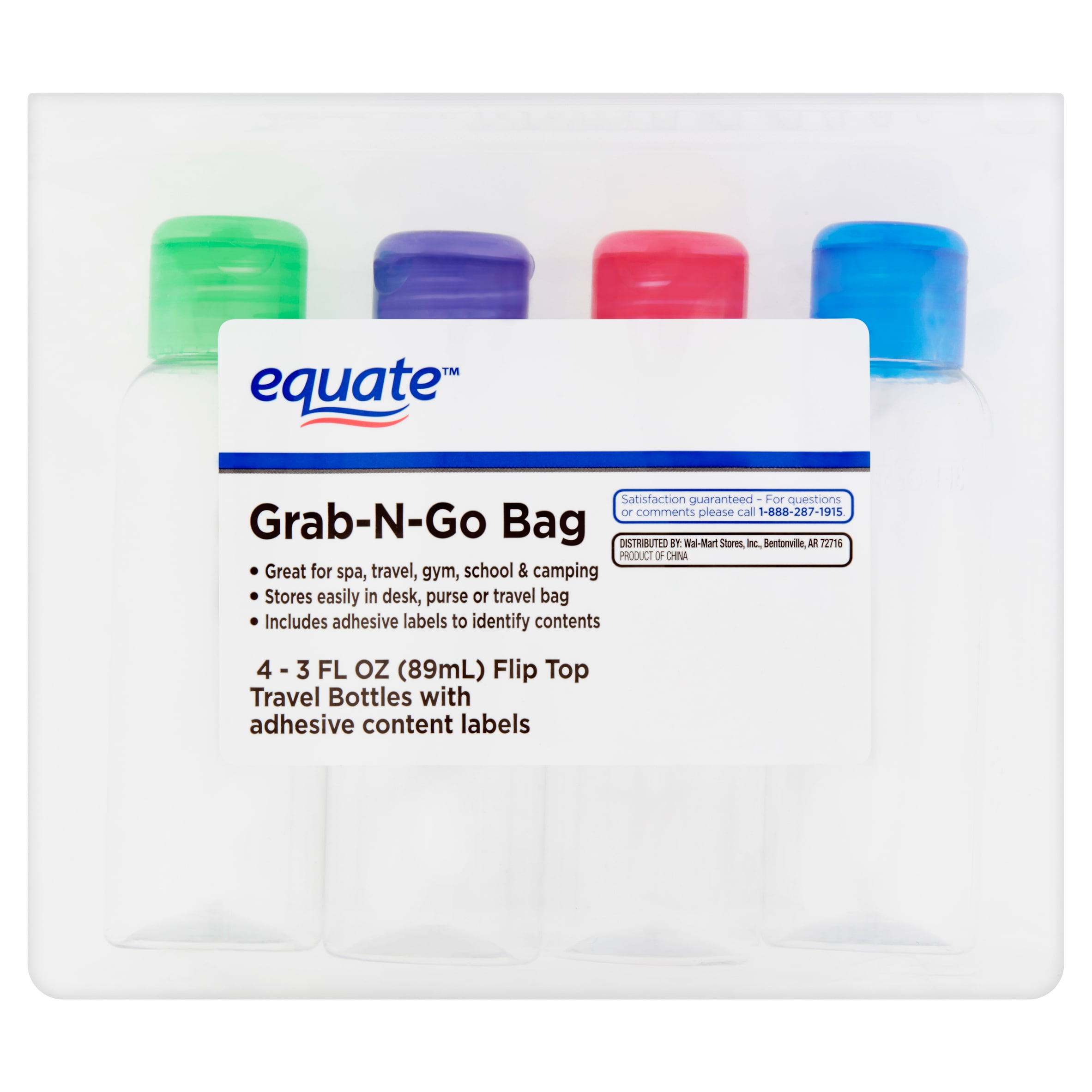 plastic travel bags walmart