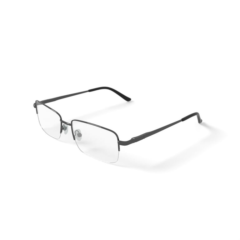 Wrangler Men's W128 Rectangular Prescription Eyeglasses with Case