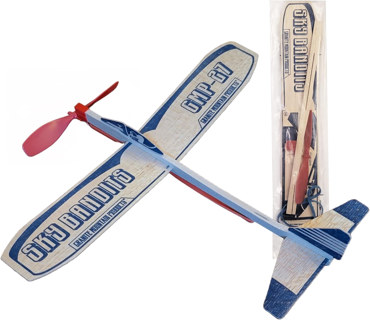 Balsa Wood Airplane Kits | Gliders And Propeller Plane Toys Set | Set Of 4 Wooden Airplane | 2 Rubberband Powered Propellor Planes And 2 Balsa Wood Glider Planes | Model Toy Airplane Kit