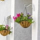 thumbnail image 4 of Ganchos de pared de hierro para colgar plantas, faroles y campanillas de viento | Soporte de metal resistente para decoración de interiores y exteriores | Gancho para vallas de 11,4 cm (negro, 4 of 5