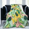 thumbnail image 2 of for Avocado Throw Blanket Avocado Super Soft Fleece Blanket Holiday Theme Home Decor Fuzzy Warm and Cozy Throws for Bedding, Couch and Gift, 50 x 40 inch, 2 of 5