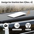 thumbnail image 2 of Soporte de movilidad STARGEAR para Starlink Gen 3, semipermanente para Starlink Mount Gen 3, soportes planos antirrobo estándar V3 para vehículos recreativos, barcos, camiones, aleación de aluminio, 2 of 7