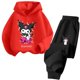 thumbnail image 3 of Conjunto de sudadera con capucha para deportes al aire libre para niños y niñas de 3 a 14 años con dibujos animados de Hello Kitty Kuromi, 3 of 4