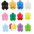 thumbnail image 2 of Farfi 20Pcs Holiday Party Birthday Festival Wedding Pure Latex Helium Air Balloons (Purple), 2 of 13