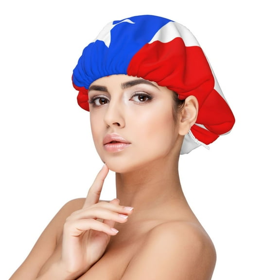 Pr Puerto Rico-Flag Sleep Cap Satin Bonnet Night Sleeping Soft Hair Turbans For Women