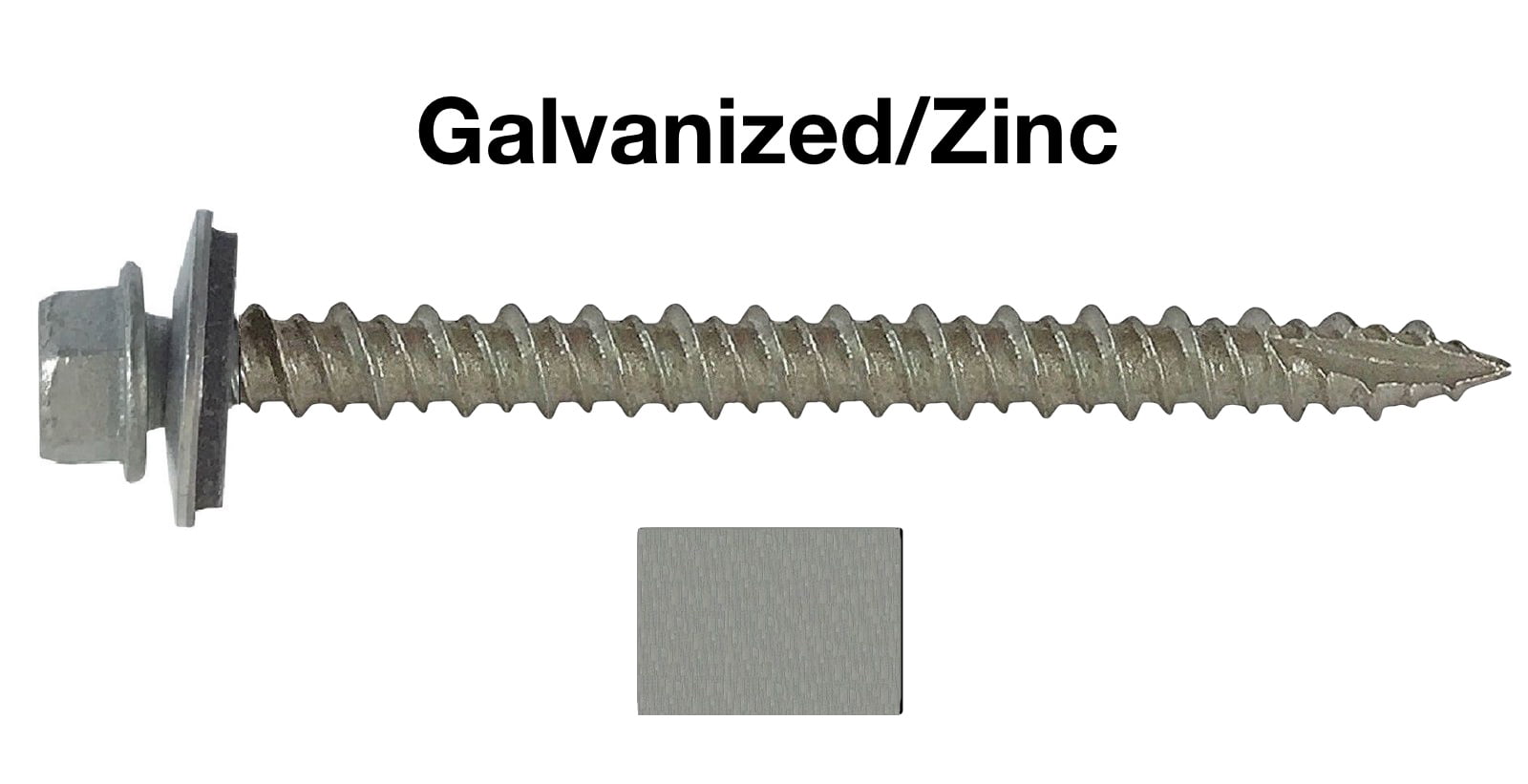 12 X 1 1/4" Charcoal Metal Roofing/Siding Screws 