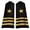 style1, variant on Jiibva 1 Pair Star Patches Professional Flight Uniform Shoulder Boards Star Iron On Patches