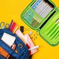 thumbnail image 4 of Green Pencil Case Boys Cute School Supply Organizer Cool Pen Box Holder Bag with Zipper for Kids Minecraft Same Paragraph, 4 of 5