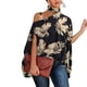 thumbnail image 3 of Camisa holgada con estampado de moda, cuello alto para mujer, un hombro, camisa holgada informal para mujer, blusa de gran tamaño, características de vanguardia, 3 of 8