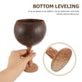 thumbnail image 2 of FRCOLOR Unique Coconut Shell Goblet Sturdy Design for Home and Parties 2Pcs, 2 of 5