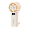 thumbnail image 2 of Linnome Cartoon Printed High Speed Fan USB Rechargeable Hanging Desktop Handheld Powerful Wind 7.24x2.12in White, 2 of 7