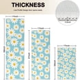 thumbnail image 4 of Blue White Flower Pattern Kitchen Rugs Sets Of 3,Kitchen Runner Rugs Non Skid Washable,Decorative Kitchen Floor Mats for Kitchen,Sink,Laundry,17"x30"+ 17"x47" + 17"x59", 4 of 6