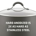 thumbnail image 5 of Circulon Radiance Hard-Anodized Nonstick Skillet with Helper Handle, 14-Inch, Gray, 5 of 6