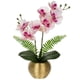 thumbnail image 1 of Jarrón Briful de 33 cm con forma de orquídea artificial, oro blanco y rosa Briful NA, 1 of 6