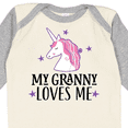 thumbnail image 4 of Inktastic My Granny Loves Me Unicorn Girls Long Sleeve Baby Bodysuit, 4 of 5