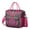Rose-red-6, variant on Vibrant Indian Tribal Lunch Tote - Large Leakproof Insulated Cooler Bag with Multi-Pocket Storage, Ideal for Travel & Outdoor Activities