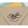 thumbnail image 4 of Printtoo Personalized&nbsp;Heavy Duty Blue Self Inking Wedding Favor Round Rubber Stamp True Love Custom&nbsp;Stamper-45 mm, 4 of 6