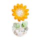 thumbnail image 1 of Figura de girasol de cristal para decoración de mesa, coleccionable para escritorio y oficina. amarillo, 1 of 9
