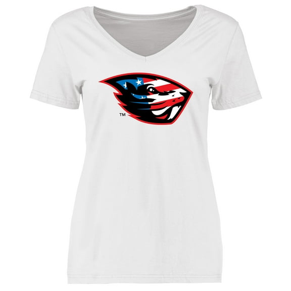 Women's White Oregon State Beavers Beaver Salute T-Shirt