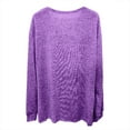 thumbnail image 5 of Fiaer Women's Cardigan Sweater Oversize Long Sleeve Lightweight Fashion Solid Open Front Tops with Pocket Purple XXL, 5 of 6