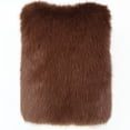 thumbnail image 6 of Ayolanni Women's Faux Fur Vest Open Front Sleeveless Solid Jackets Winter Warm Cropped Outerwear with Pockets Coffee S, 6 of 6