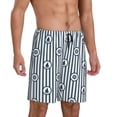 thumbnail image 2 of Sikiie Nautical1 Mens Pajama Shorts, Lightweight Lounge Pant with Pockets Soft Sleep Pj Shorts for MenLarge, 2 of 6