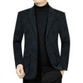 thumbnail image 2 of Traje de primavera y otoño para hombre de mediana edad, traje casual de una pieza para papá delgado, ropa superior, chaqueta de traje para hombre sin planchar, 2 of 2