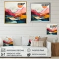 thumbnail image 4 of Designart "Pastel Bold Sunset horizon IV" Abstract Floater Framed Wall Art Print, 4 of 7