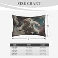 thumbnail image 4 of Daiia Astronaut Polar Bear Roar Bedding Waterproof Pillow Protector Zippered Queen – Bed Bug Proof Pillow Encasement-20"x30", 4 of 6