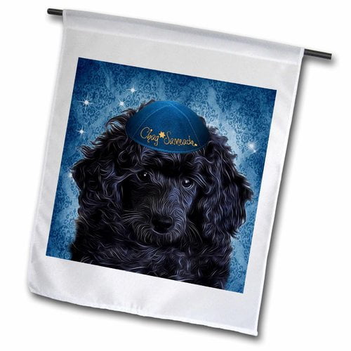 3drose Cute Toy Poodle Puppy In A Yamaka For Hanukkah In Polyester Garden Flag Walmart Com Walmart Com