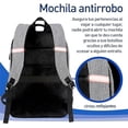 thumbnail image 2 of Mochila para Laptop con candado, Gris, Bluelander Mochila para Laptop, 2 of 6