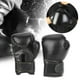 thumbnail image 5 of Un par de guantes de boxeo para niños de cuero PU, saco de arena para niños, guantes de entrenamiento para boxeo y Sparring (negro), 5 of 10