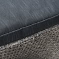 thumbnail image 4 of Mackenzie Outdoor Swivel Wicker Chairs with Cushions, Set of 4, Mixed Black, Dark Gray, 4 of 7