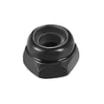 thumbnail image 4 of Unique Bargains M2.5x0.45mm Hex Lock Nuts Carbon Steel Nylon Insert Self-Lock Nuts, 100Pcs Black, 4 of 5