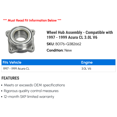 thumbnail image 2 of Wheel Hub Assembly - Compatible with 1997 - 1999 Acura CL 3.0L V6 1998, 2 of 2