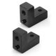 thumbnail image 3 of Placa Servo De 2 Piezas, Montaje Servo RC Resistente A La Corrosión Resistente Al Desgaste Para RGT 136100 1/10 RC Car Para Horizonte ECX YLSHRF Negro 680023BL, 3 of 8