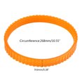 thumbnail image 5 of MOMOJIA 9.6mm Orange Tone Electric Planer Rubber Drive Driving Belt Plastic Drive Belt, 5 of 9