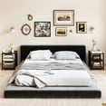 thumbnail image 2 of Giantex Set of 2 End Table,Square Nightstand Bedside Table w/Storage Shelves, Black, 2 of 7