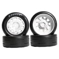 thumbnail image 2 of Ruedas RC, neumáticos, 4 ruedas hexagonales de 34 mm, accesorio de bricolaje, fácil instalación, profesional, resistente, de repuesto, color negro, 2 of 8